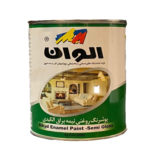 رنگ روغنی آلکیدی گل‌ماشی الوان کد 131 حجم 1000 میلی‌لیتر