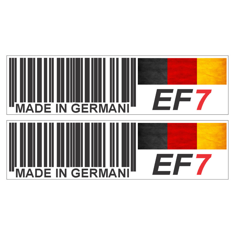برچسب بدنه خودرو رایسان طرح بارکد مدل EF7 کد SL016 بسته دو عددی