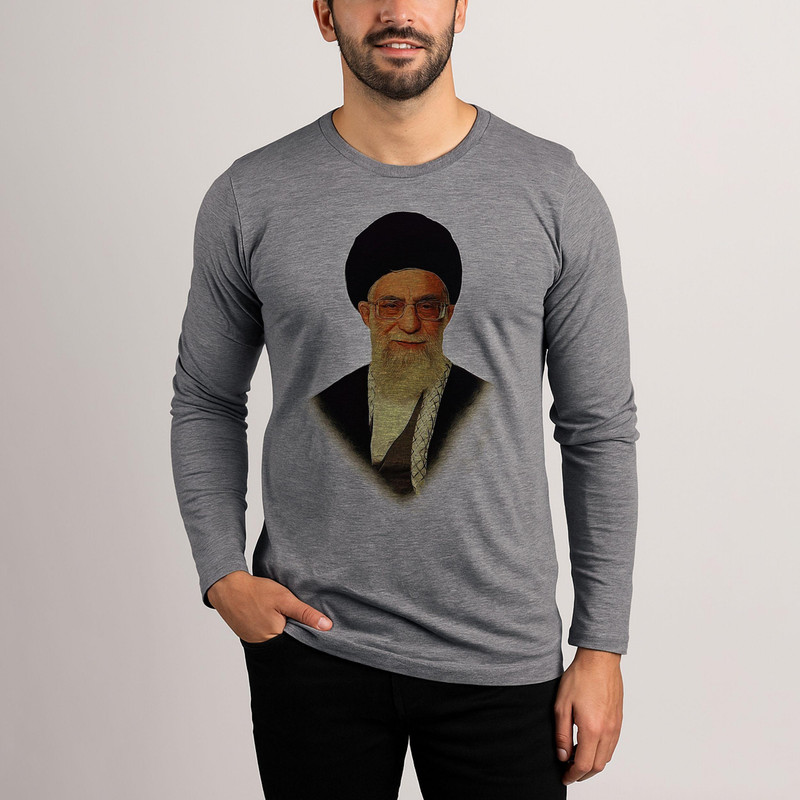 تی شرت آستین بلند مردانه مدل تصویر رهبر کد W265