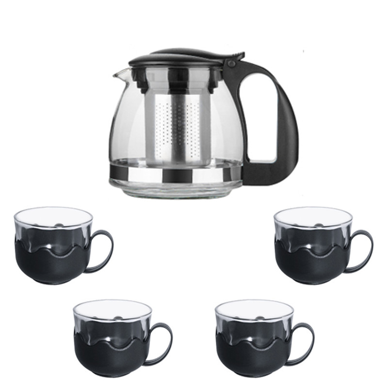 سرویس 5 پارچه قوری و فنجان مدل CJ-700T