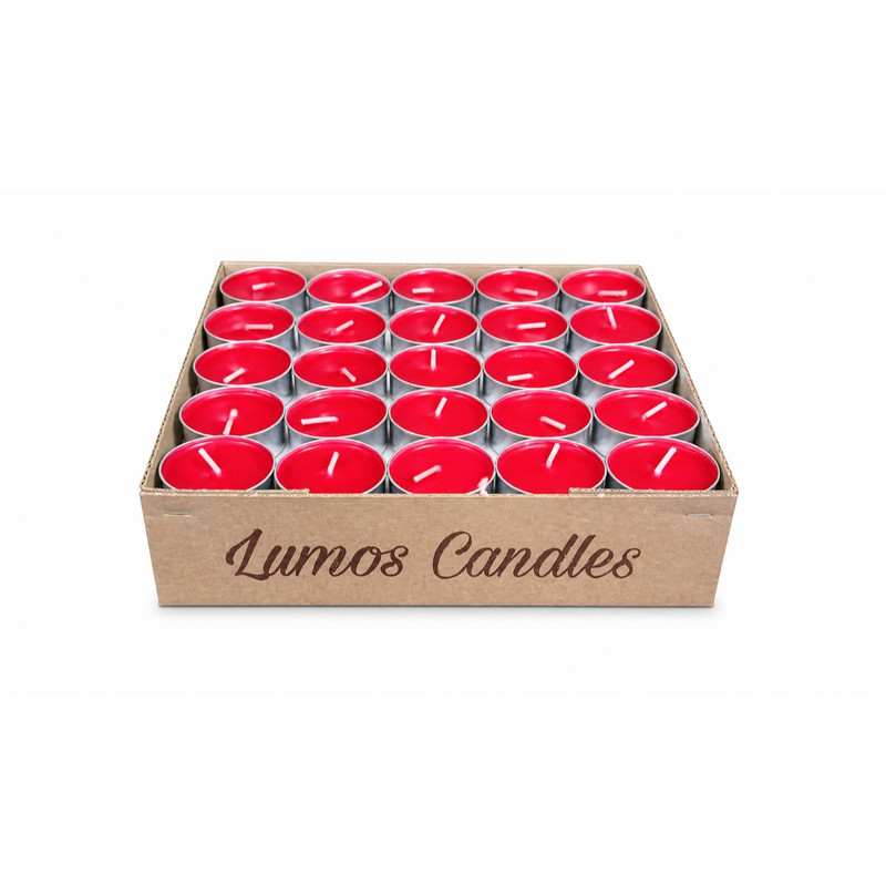 شمع وارمر بدون‌بو مدل لوموس مدل tea light بسته 100 عددی زمان اتمام 4 ساعت