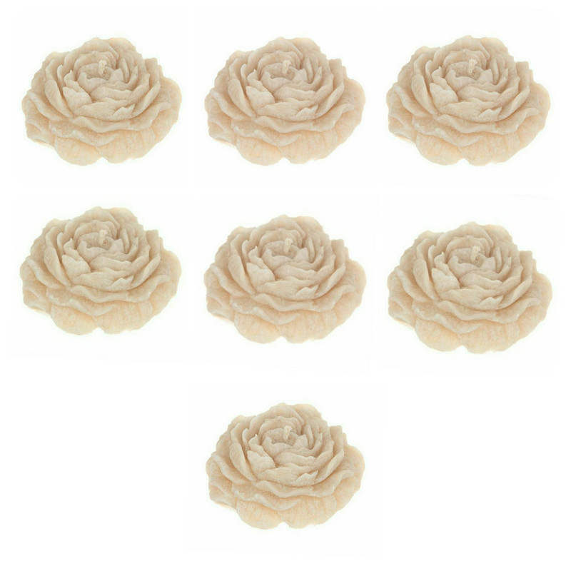 شمع طرح گل الاله مجموعه 7 عددی