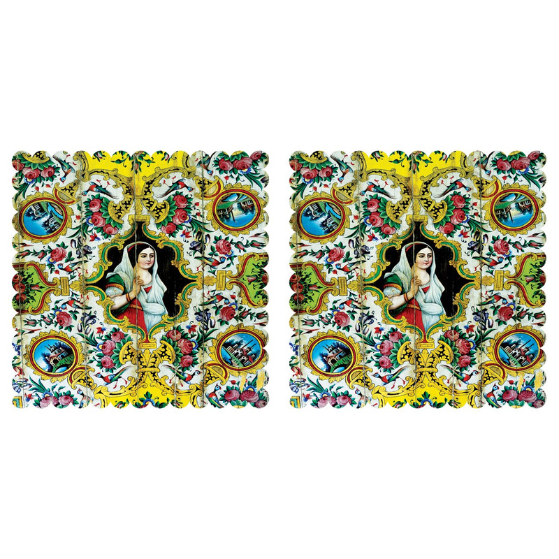 رومیزی رنس مدل T3-42020 سایز 40x40 سانتی متر مجموعه 2 عددی