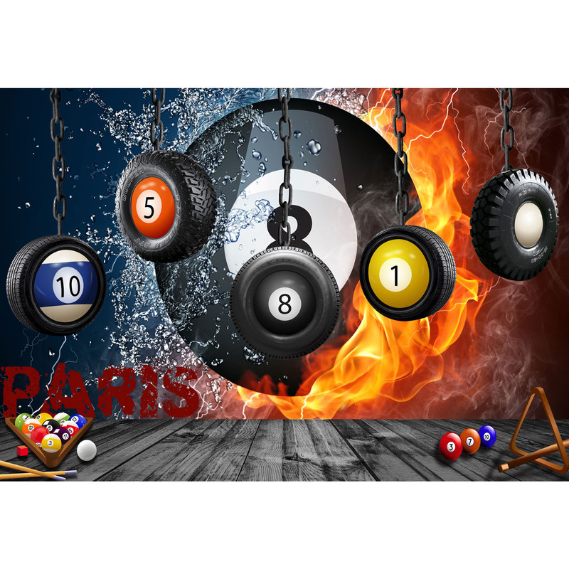 پوستر دیواری طرح توپ بیلیارد کد p1273