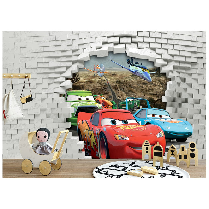 پوستر دیواری اتاق کودک مدل ماشینها کد drv1039