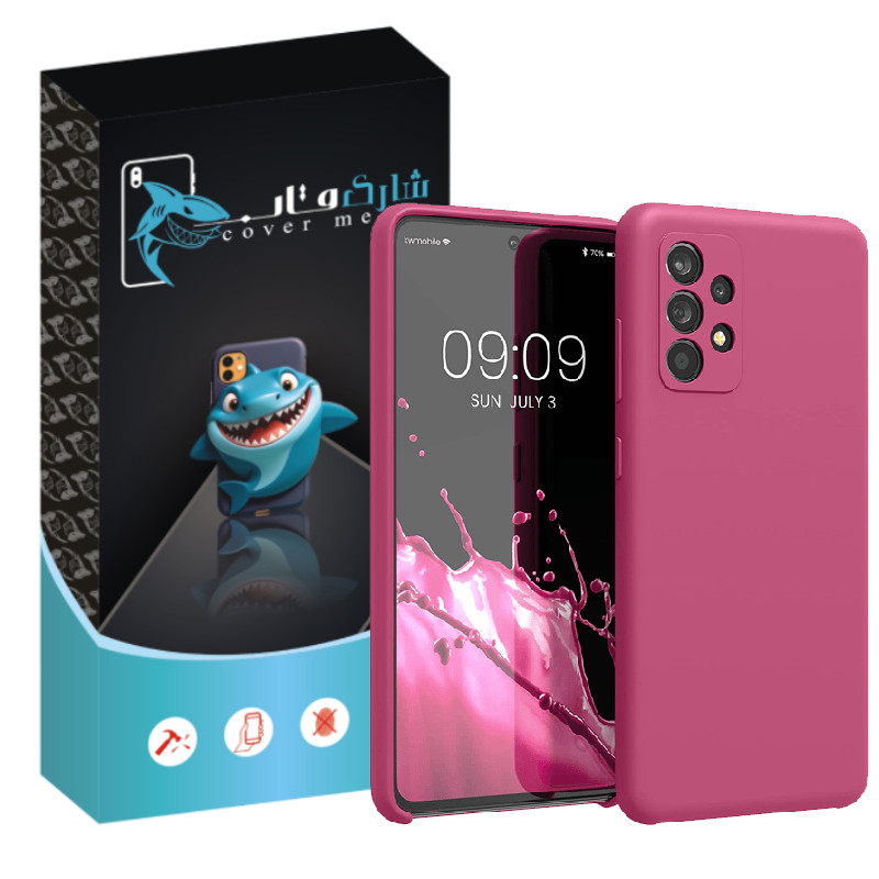 کاور شارک قاب مدل سیلیکونی مناسب برای گوشی موبایل سامسونگ Galaxy A23