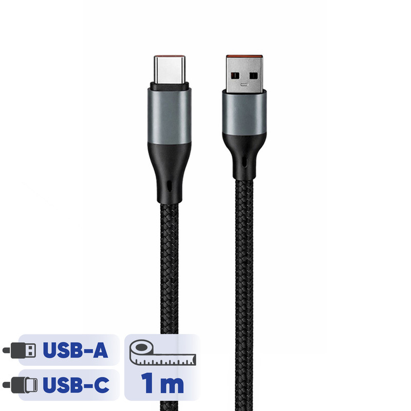 کابل تبدیل USB به USB-C لول مدل Fast Charge 6A MAX طول 1متر