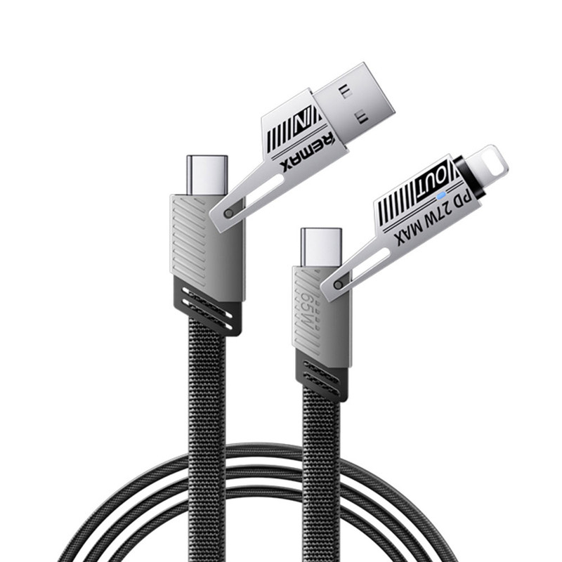 کابل تبدیل USB-C / USB به USB-C / لایتنینگ ریمکس مدل RC-C189  طول 1 متر