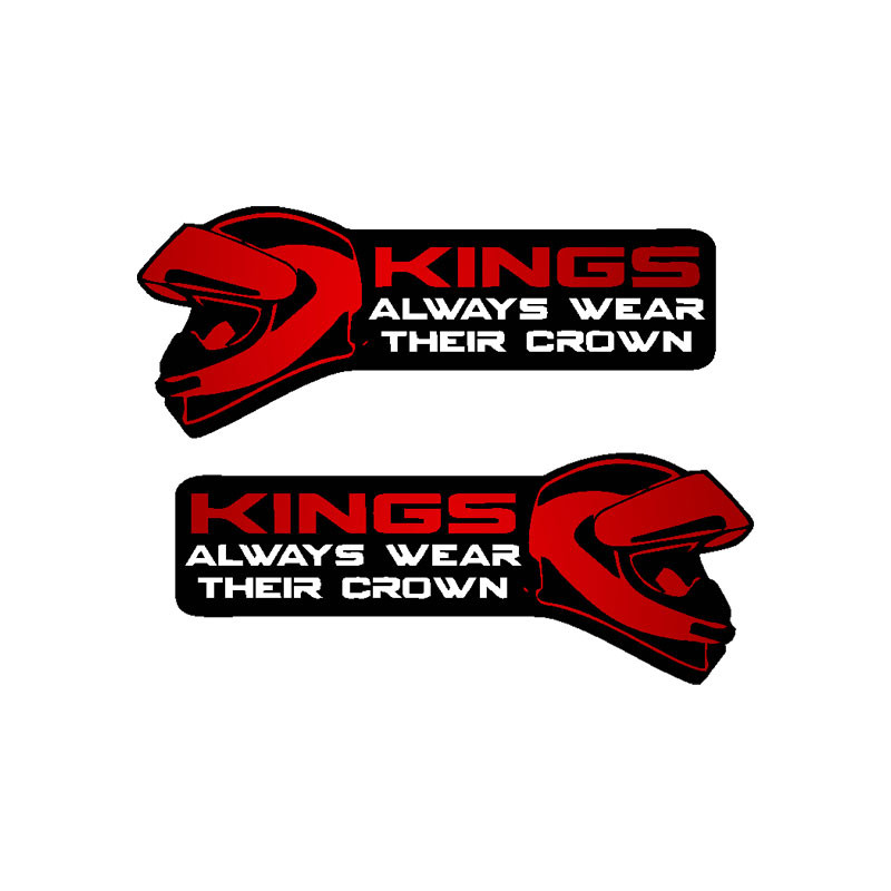 برچسب موتورسیکلت رایسان طرح king کد sm0051r